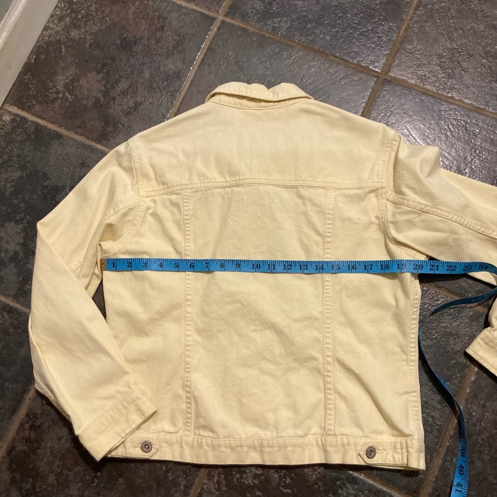 Eddie Bauer Pale Yellow Jean Jacket - Picture 6 of 9
